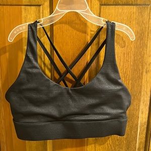Zyia Active Black Venom Light N Tight Strappy Bra